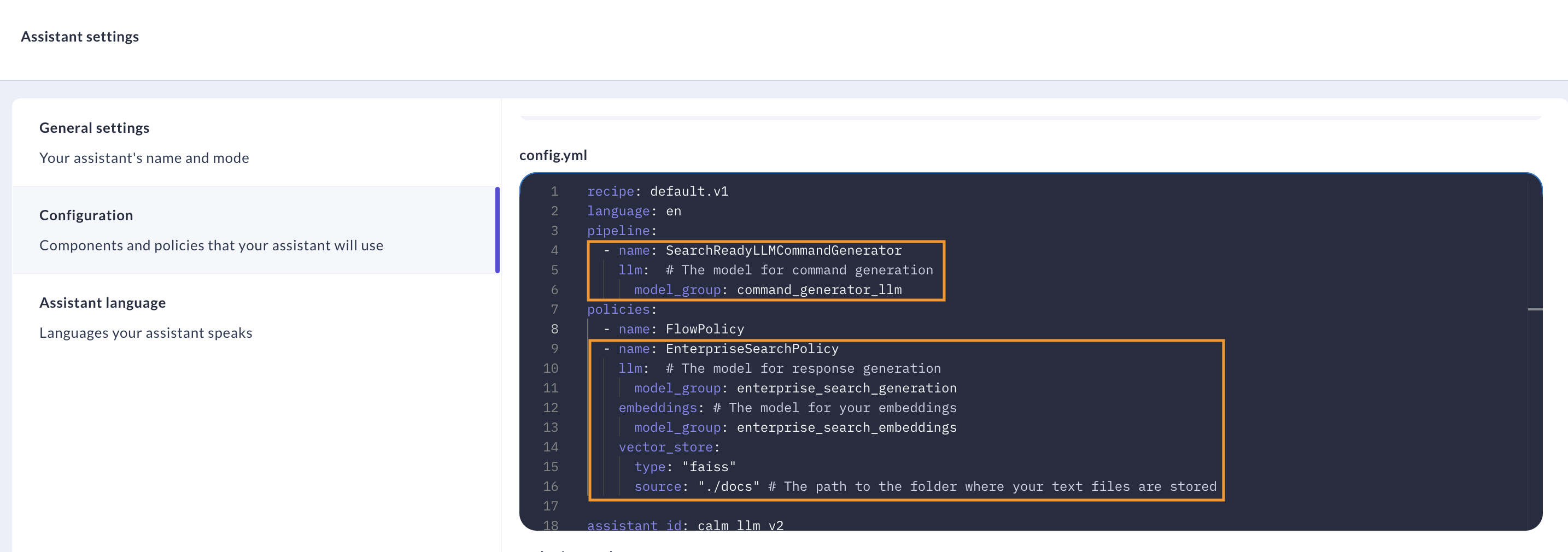 Configure Enterprise Search in Studio
