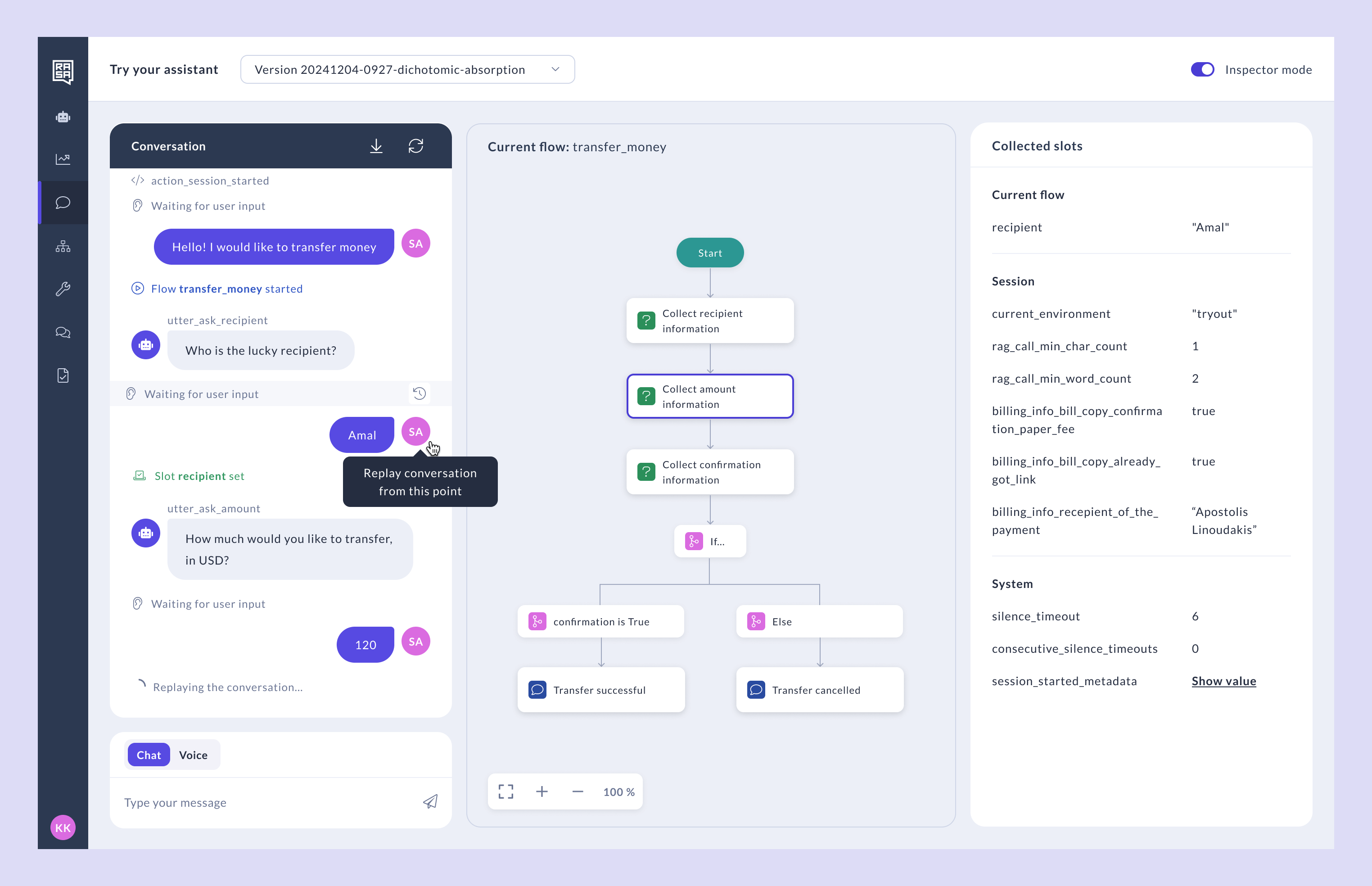 Replay your assistant