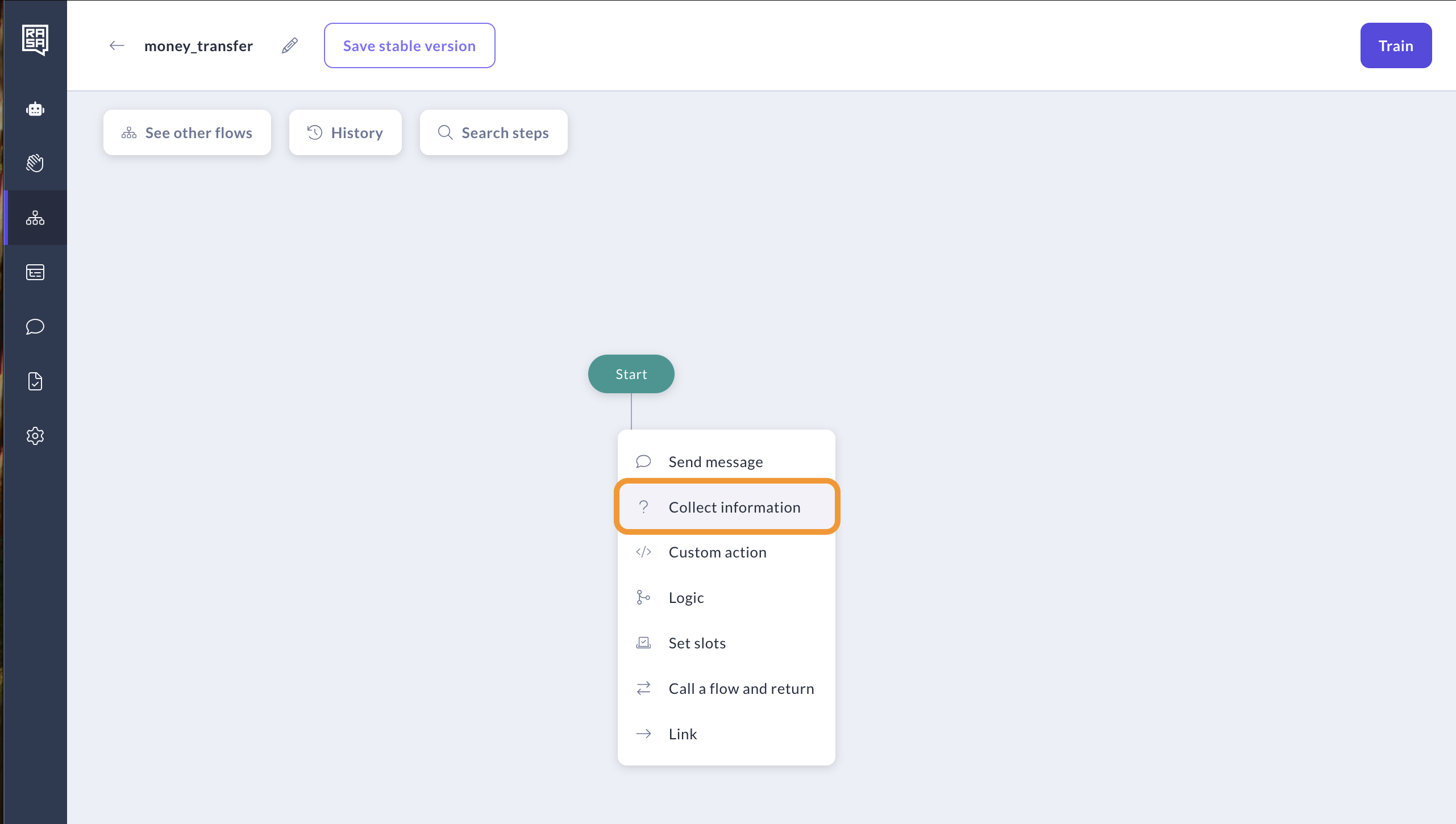 iCreate Collect Information Step